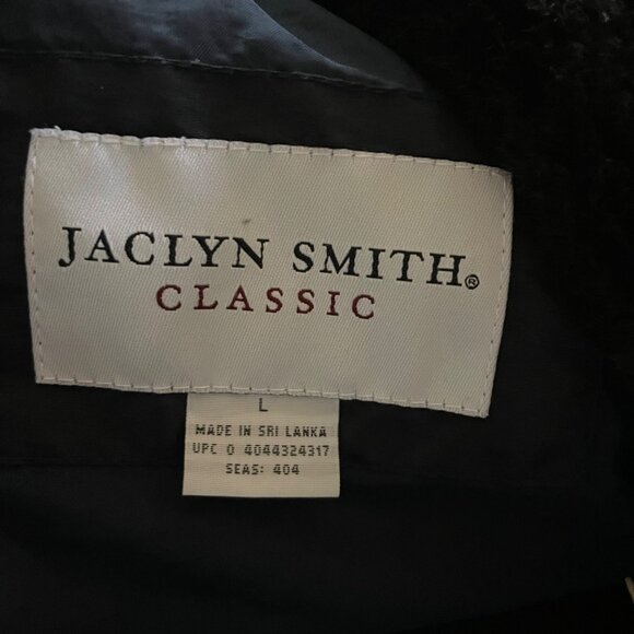 Y2K Jaclyn Smith Faux Fur Trim Quilted Coat | Women’s L | Mob Wife Old Money - Picture 4 of 8